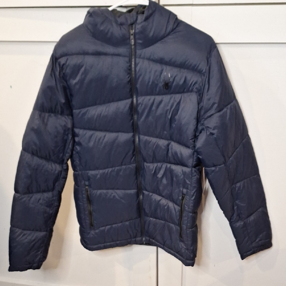 Flash Sale - Spyder Mens Dark Blue Puffer Jacket
